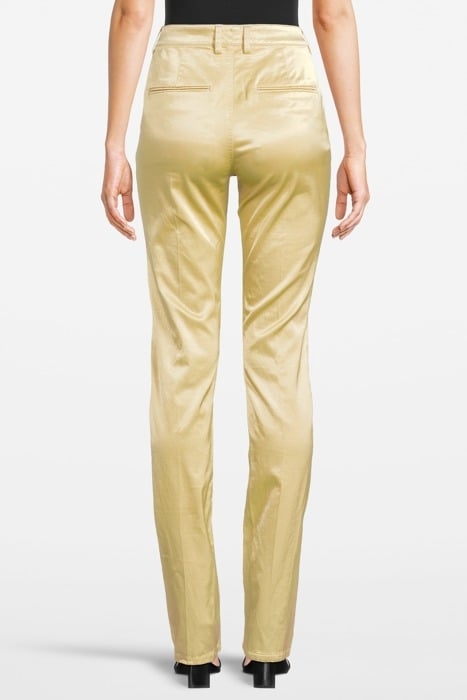 SLIM SATIN TROUSERS LIGHT AMBE 2