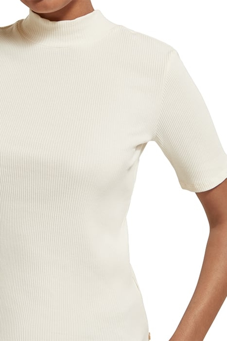 MOCK NECK RIBBED SLIM-FIT TOP SOFT ICE 4