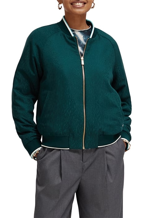 REVERSIBLE BOMBER JACKET DISCO TIE DYE BOTTLE GREEN 8