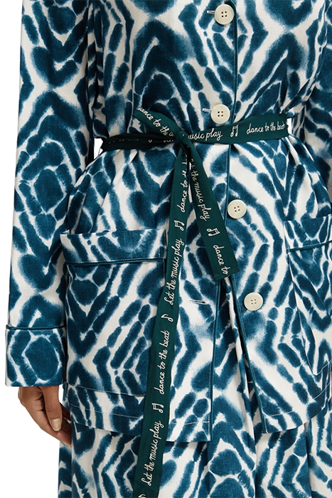 PYJAMA LOOSE FIT BLAZER DISCO TIE DYE BOTTLE GREEN 7