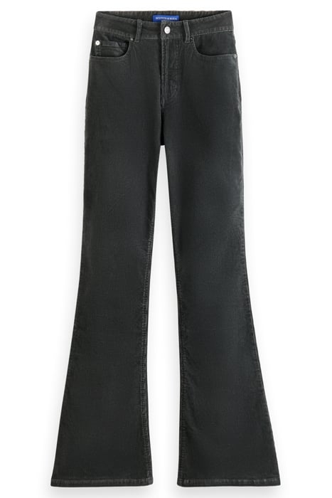 THE CHARM - HIGH RISE FLARED PANTS IN GARMENT DYE CORDUROY A 4