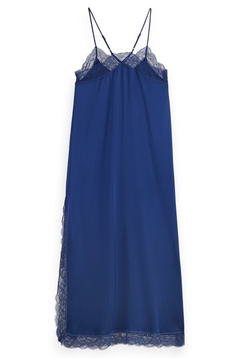 CAMI MAXI DRESS WITH LACE DETAIL DUTCH BLUE 4