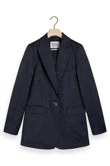 FEATHER JACQUARD SINGLE BREASTED BLAZER FEATHER JACQUARD 3