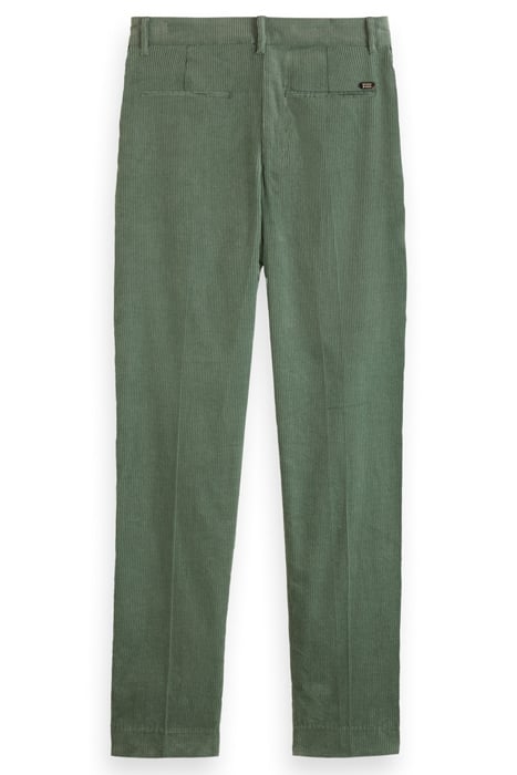 LOWRY - MID RISE SLIM PANT IN CORDUROY SEA WEED 5