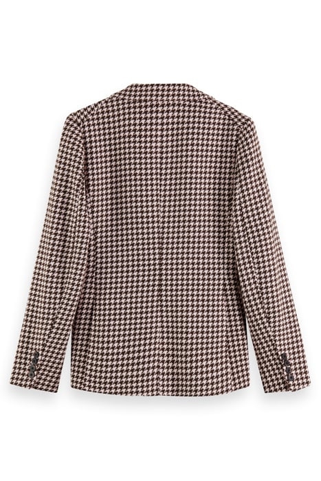 HOUNDSTOOTH SINGLE BREASTED BLAZER HOUNDSTOOTH PINK CLOUD 5