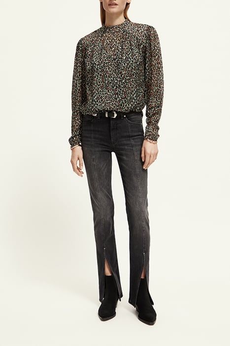 MOCK NECK TOP WITH OPEN BACK DETAIL CREATURES OF THE NIGHT F 3