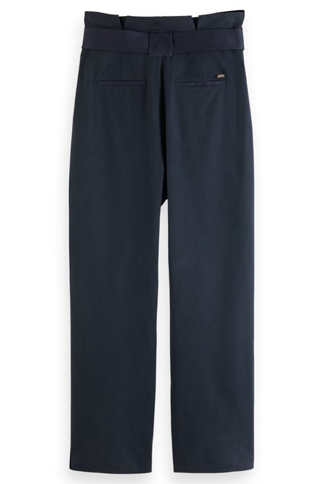 DAISY - HIGH RISE STRAIGHT LEG PAPER BAG PANT NIGHT 5