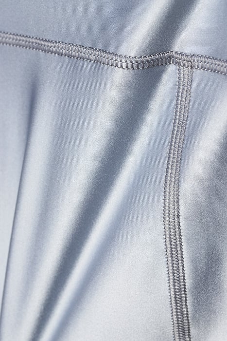 CROPPED GLOSS LEGGING SILVER GRE 5