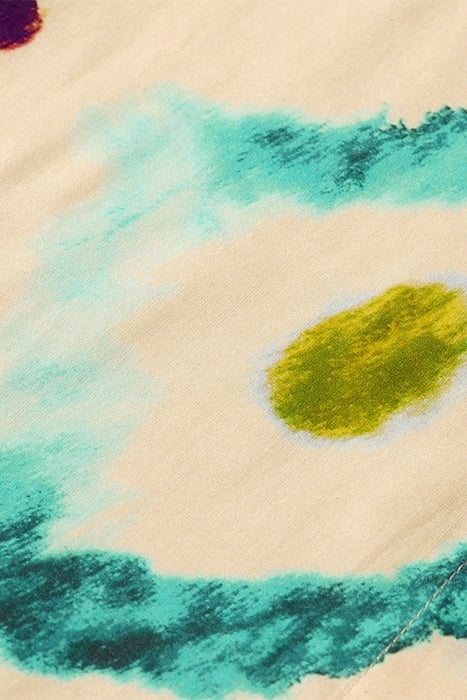 TIE-DYE PRINTED RELAXED FIT SHIRT GALAXY DYE SOFT ICE 8