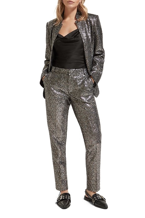 BLAZER IN MIXED SEQUINS BLACK 6