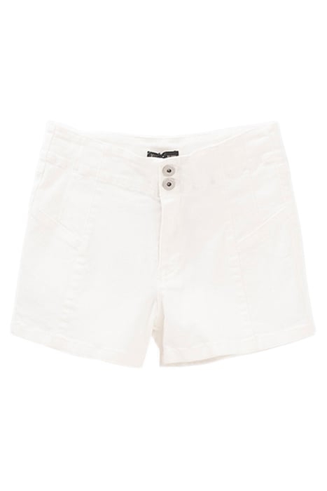 GIRLS’ WHITE HIGH-WAIST SLIM SHORTS 2