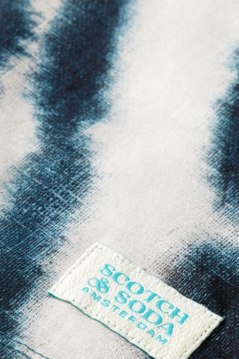 BATIK PRINT RELAXED FIT T-SHIRT DISCO TIE DYE BOTTLE GREEN 6