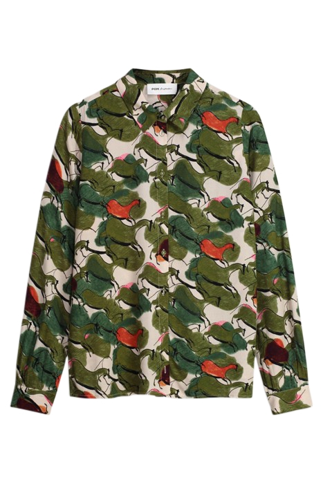 BLOUSE - MILA MURALS SAND 3