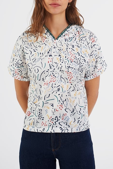 OFF-WHITE ARTY PRINT HOODED TOP 1