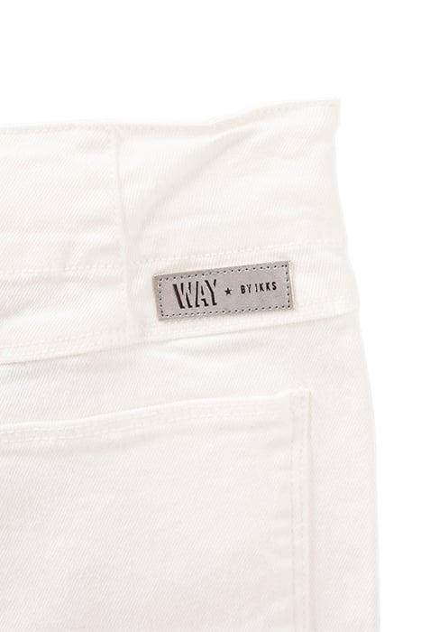 GIRLS’ WHITE HIGH-WAIST SLIM SHORTS 6