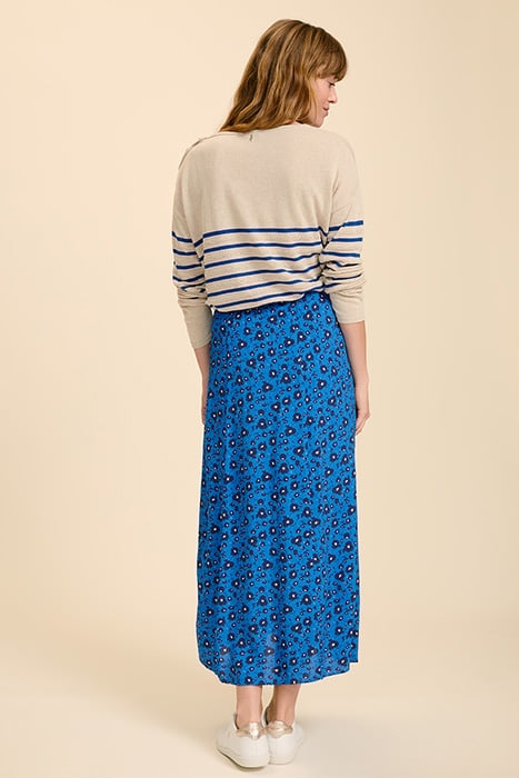 JUMPI - SAPPHIRE MIDI SKIRT WITH CITY FLOWER PRINT 3