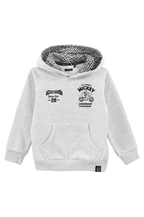 BOYS’ GREY IKKS–MICKEY HOODIE WITH MICKEY EMBOSSED ON BACK 1
