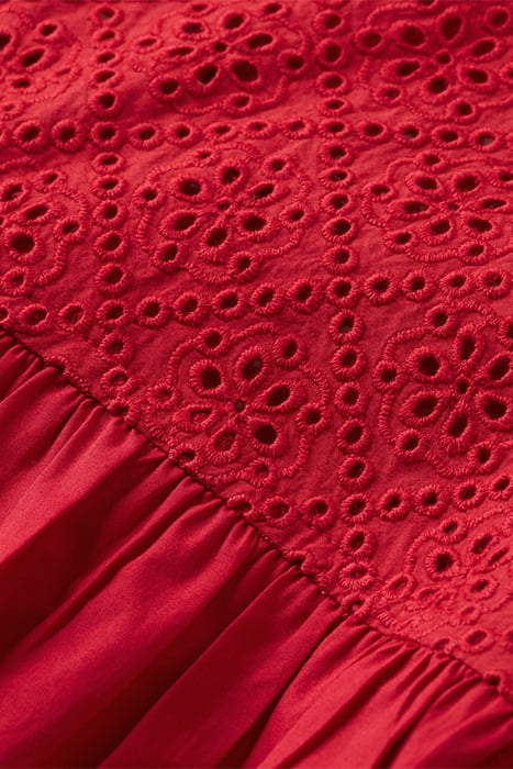 TOP WITH BRODERIE ANGLAISE YOKE AMP RED 7