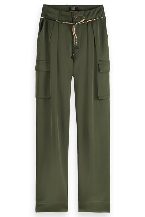 FAYE - HIGH RISE RELAXED TAPERED LEG PAPER BAG UTILITY PANT 4