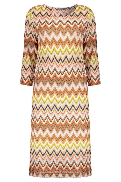 DRESS ZIGZAG ORANGE/YELLOW COMBI 3