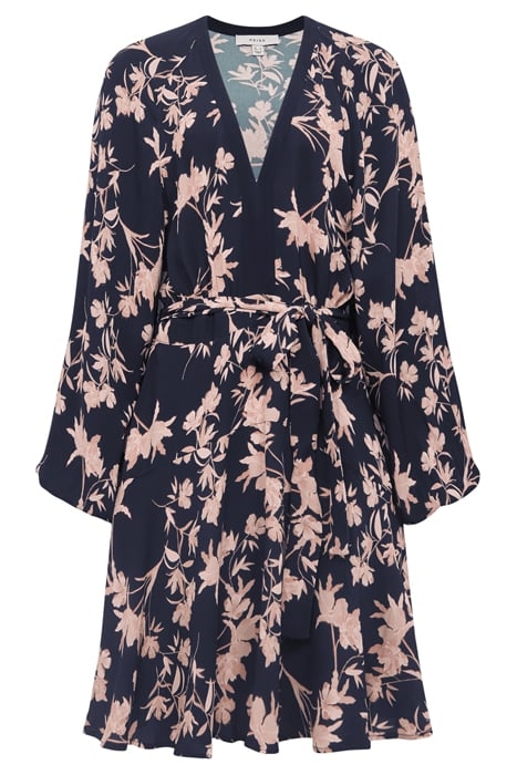 KERINA-FLORAL DRESS PINK/BLACK 4