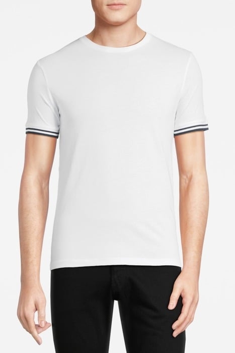 HARRISON-TIPPING BASIC T-SHIRT WHITE/NAVY 1