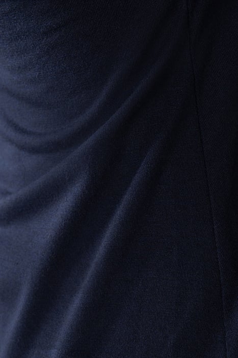 BLUE BACKLESS DRESS WITH BRAID 8