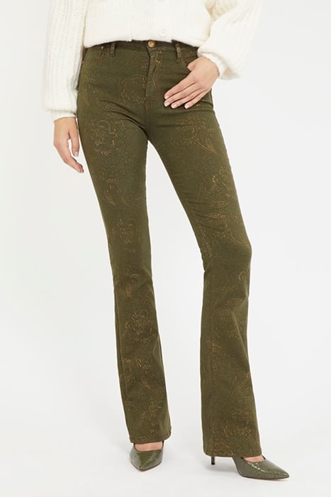 SEXY FLARE DAMASC CAMEL BLACK 1