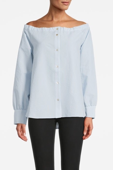 TIDAL SHIRT LIGHT BLUE-WHITE STRIPE 1
