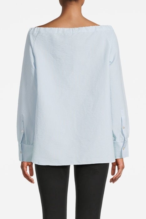 TIDAL SHIRT LIGHT BLUE-WHITE STRIPE 2