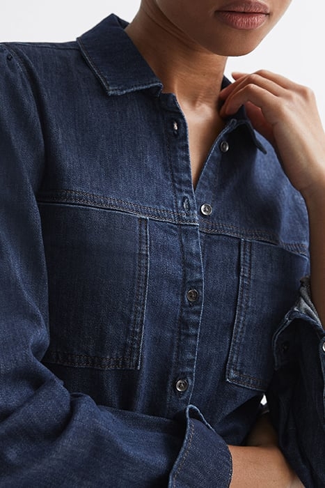 BELIZE-DENIM BUTTON-DOWN SHIRT RENA 6