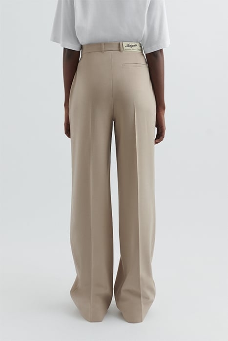 JACKIE PLEAT TROUSER BEIGE 2