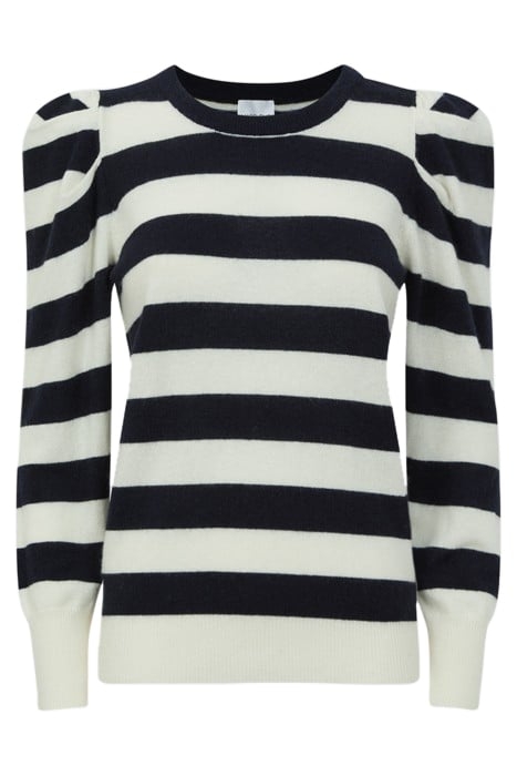 FLEMING-MADELEINE KNITTED SWEATER NAVY/CREAM 4