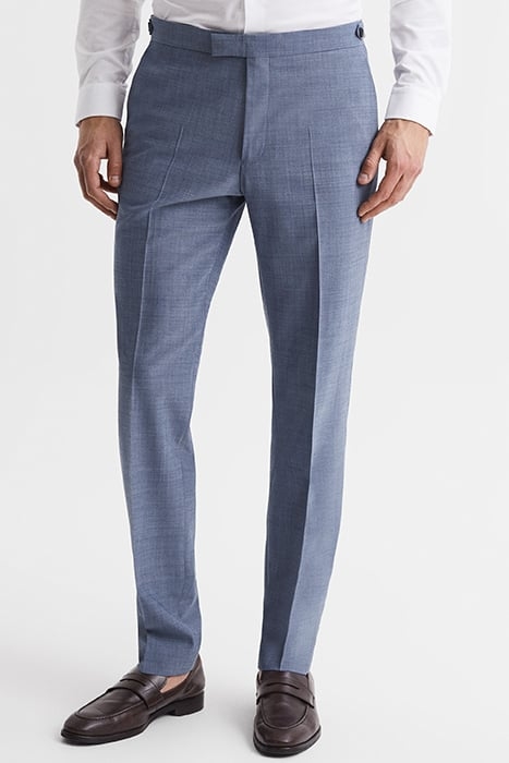 WISH-PLAIN SUIT PANTS BLUE 1