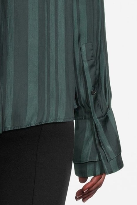 FELICITY-STRIPED BUTTON-DOWN SHIRT EMERALD 5