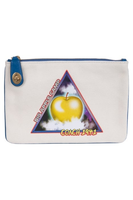 LONG ZIP AROUND WALLET HORSE AND CARRIAGE CHALK 1