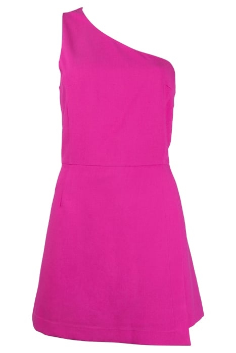 ONE SHOULDER TLRD DRESS SHORT WILD ROSA 1