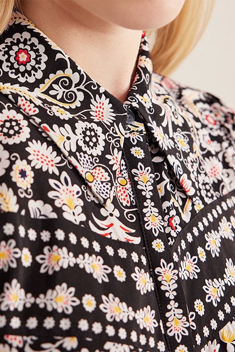 MINI SHIRT DRESS BLACK, TROPIC CHARM 7