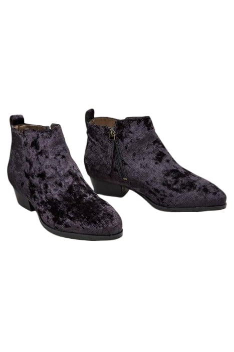 WILLOW VELVET ANKLE BOOT DARK GREY 2