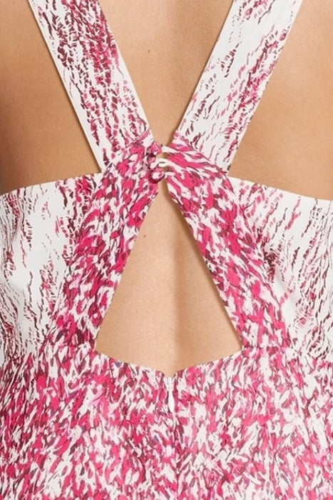 ALEXANDRIA-PRINTED DRESS PINK/WHITE 5