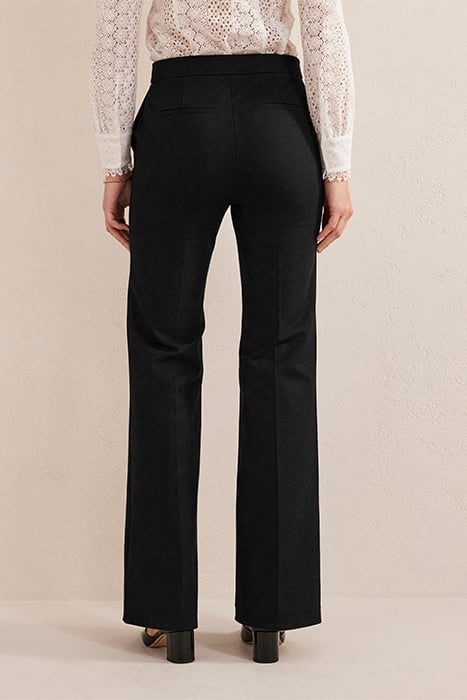 BI-STRETCH TAPERED TROUSERS BLACK 2