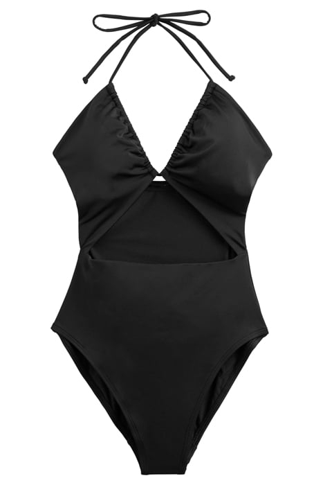 CUT-OUT DETAIL STRING SWIMSUIT BLACK 3