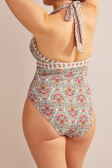 ITHACA HALTER SWIMSUIT MULTI, VINE TERRACE 2