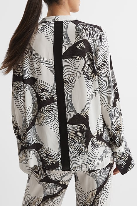 BECCI-LARGE PAJAMAS BLACK/WHITE 2