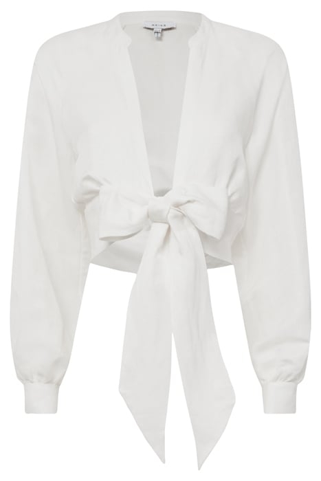 AXELLE-TIE BLOUSE WHITE 3