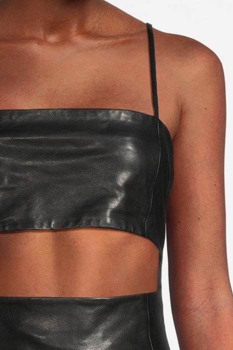 TABATA LEATHER DRESS IN BLACK 4