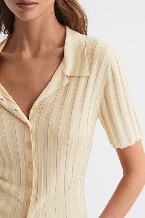 STELLA-FITTED CARDIGAN LEMON 5