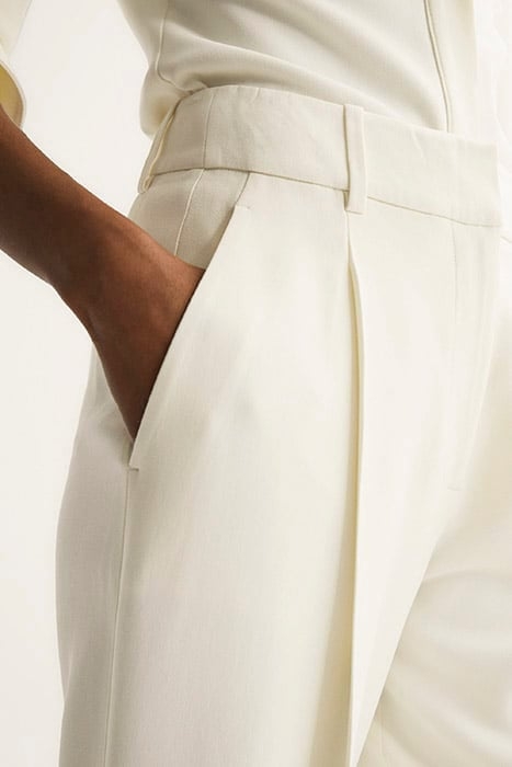 NATALIA WIDE-LEG & FLARED PANTS CREAM 5