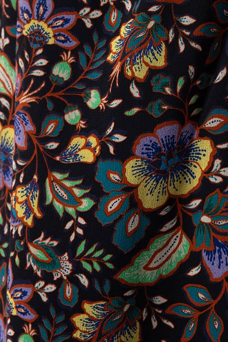 BLACK XL FLOWER PRINT BACKLESS LONG DRESS 6