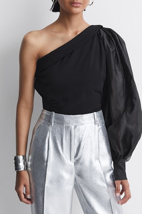 RENEE-EXAGGERATED BLOUSE BLACK 1